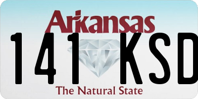AR license plate 141KSD