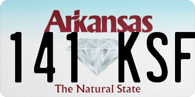 AR license plate 141KSF