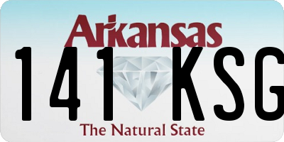 AR license plate 141KSG