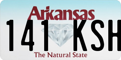 AR license plate 141KSH