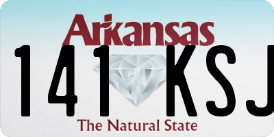 AR license plate 141KSJ