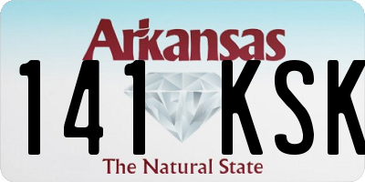 AR license plate 141KSK