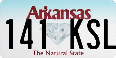 AR license plate 141KSL