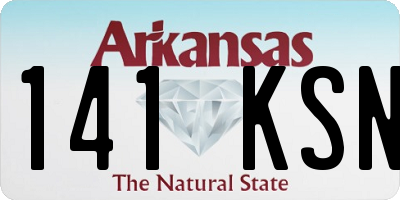 AR license plate 141KSN