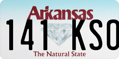 AR license plate 141KSO