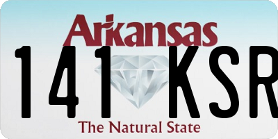 AR license plate 141KSR