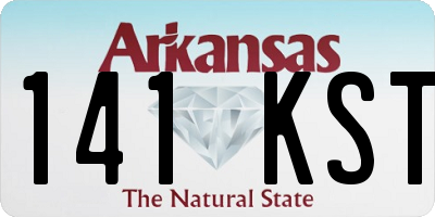 AR license plate 141KST