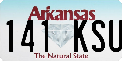 AR license plate 141KSU