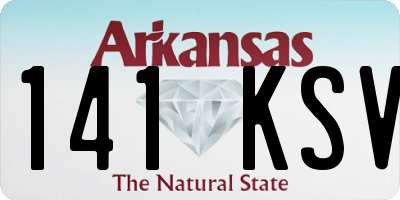 AR license plate 141KSV