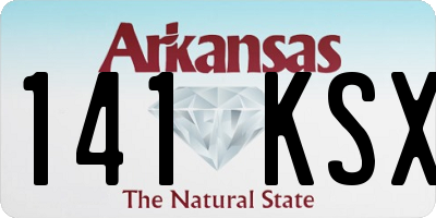AR license plate 141KSX