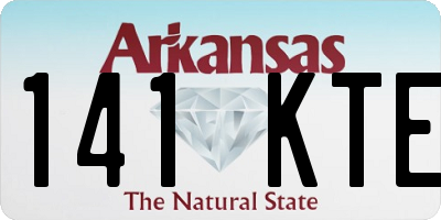 AR license plate 141KTE