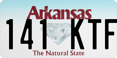 AR license plate 141KTF