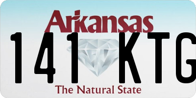 AR license plate 141KTG