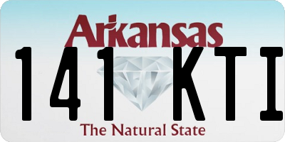 AR license plate 141KTI