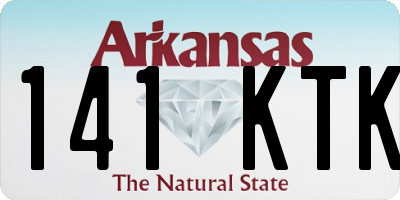 AR license plate 141KTK