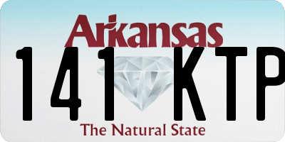 AR license plate 141KTP