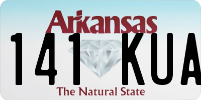 AR license plate 141KUA