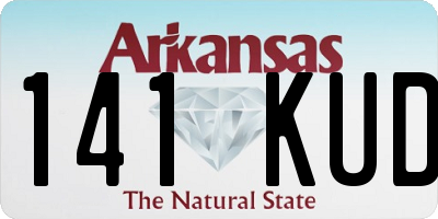 AR license plate 141KUD