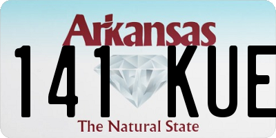 AR license plate 141KUE