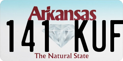 AR license plate 141KUF