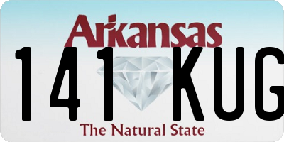 AR license plate 141KUG