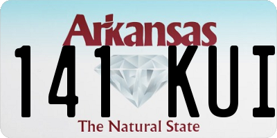 AR license plate 141KUI