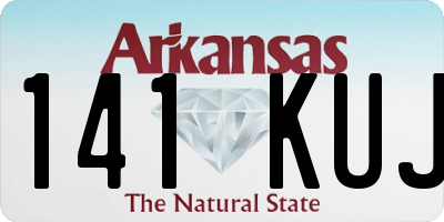 AR license plate 141KUJ
