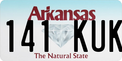 AR license plate 141KUK