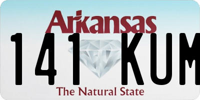 AR license plate 141KUM
