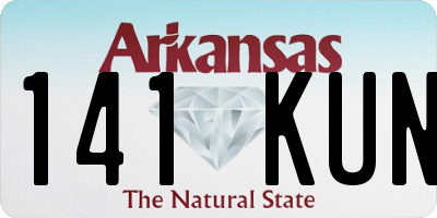 AR license plate 141KUN