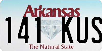 AR license plate 141KUS