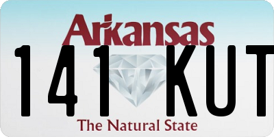 AR license plate 141KUT