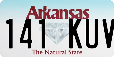 AR license plate 141KUV