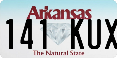 AR license plate 141KUX