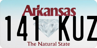 AR license plate 141KUZ