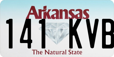 AR license plate 141KVB