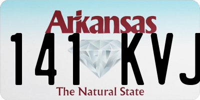 AR license plate 141KVJ