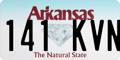 AR license plate 141KVN