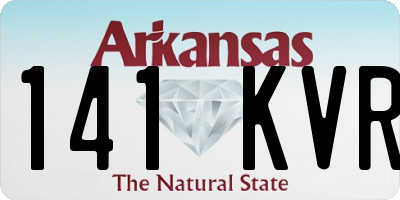 AR license plate 141KVR
