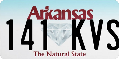 AR license plate 141KVS
