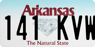 AR license plate 141KVW