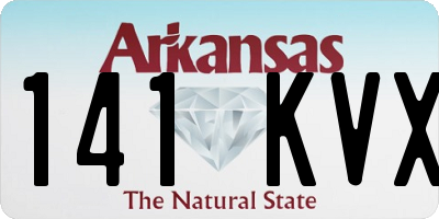 AR license plate 141KVX