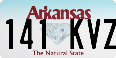 AR license plate 141KVZ