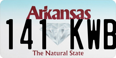AR license plate 141KWB