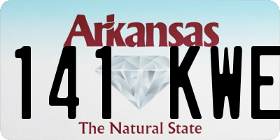 AR license plate 141KWE