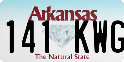AR license plate 141KWG