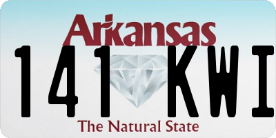 AR license plate 141KWI