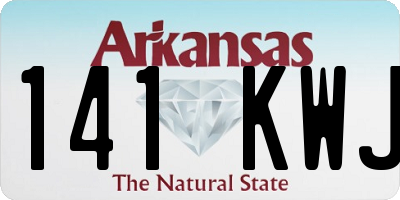 AR license plate 141KWJ