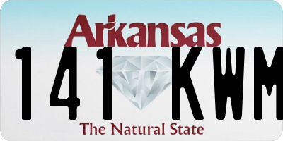 AR license plate 141KWM