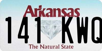 AR license plate 141KWQ